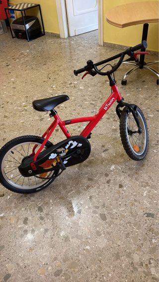Bicicleta infantil Btwin roja 5-8 años