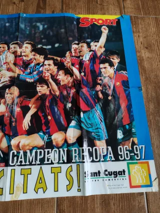 Póster F.C. Barcelona Campeón Recopa 96-97