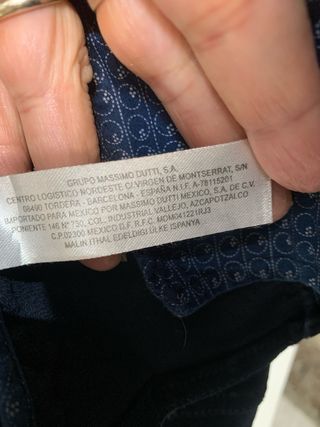 Chaqueta Massimo Dutti Azul Talla 14/15 Years o S