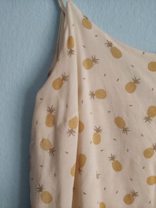 Blusa de tirantes con estampado de piñas | Talla L