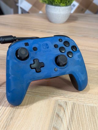 Mando Pro PDP Nintendo Switch Azul Camuflaje