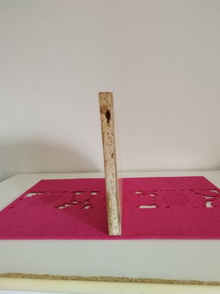 Mensola angolare effetto legno chiaro