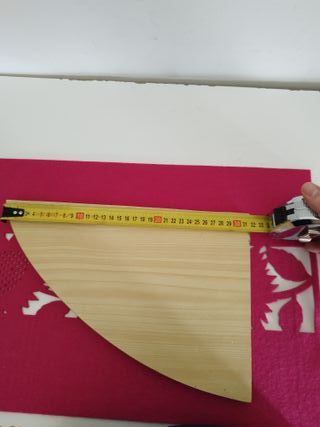 Mensola angolare effetto legno chiaro