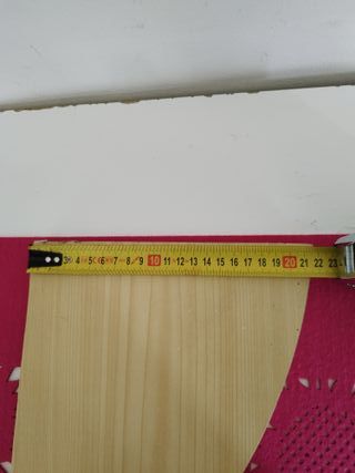 Mensola angolare effetto legno chiaro