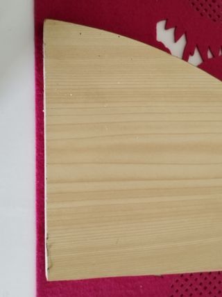 Mensola angolare effetto legno chiaro