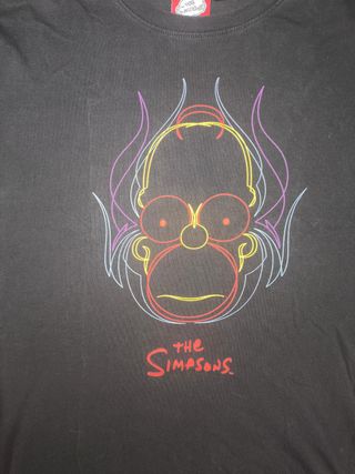 Camiseta Homer Simpson Neon Talla L