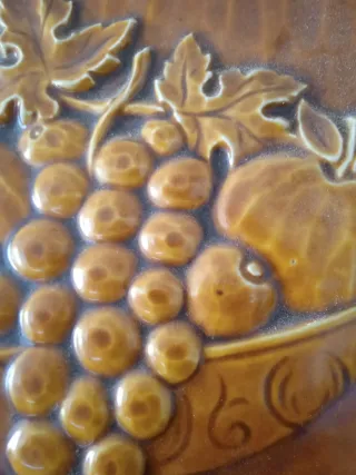 Cuadro bodegón porcelana marco madera