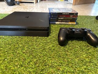 PS4 Slim 500GB + Mando + Juegos