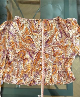 Blusa Paisley Naranja y Morada