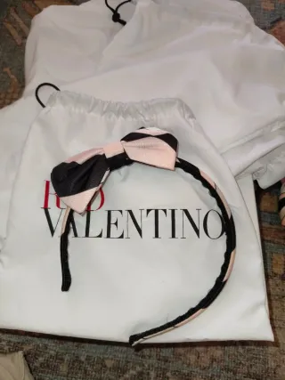 RED Valentino sandali donna in seta con fiocco