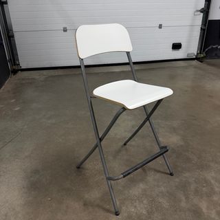 Taburete alto plegable IKEA FRANKLIN blanco