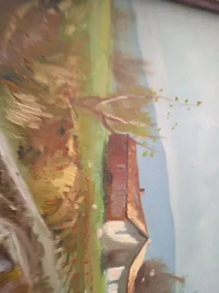 Cuadro al óleo paisaje