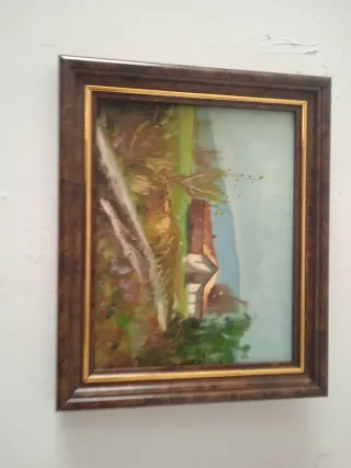 Cuadro al óleo paisaje