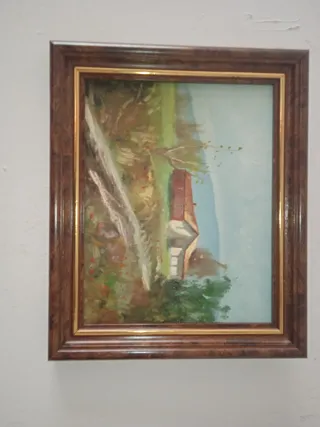 Cuadro al óleo paisaje