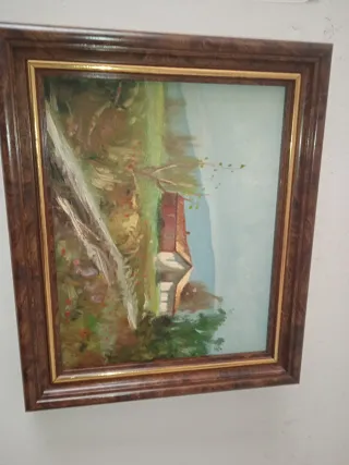 Cuadro al óleo paisaje