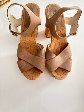 Sandalias Michael Kors Beige/Marrón Talla 39-40