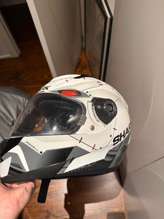 Casco Integral Moto SHARK Blanco TALLA L