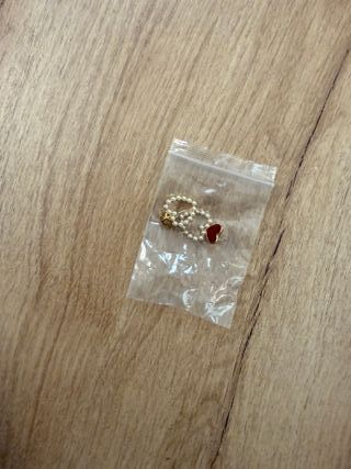 Pendientes Corazón Perlas Acero Inoxidable