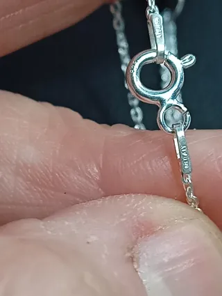 Colgante Plata Ley y cadena piedra lapizlazuli