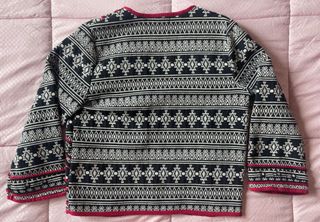 Chaqueta Étnica Negra y Roja