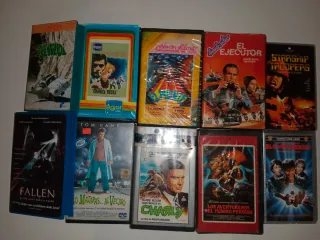 Lote 11 VHS Películas Acción/Aventura/Ciencia Ficc