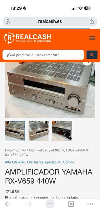Amplificador Yamaha RX-V659