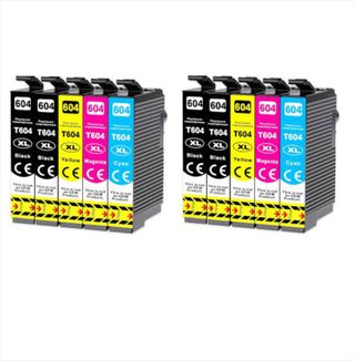 10x Cartuchos Tinta Epson 604XL Compatibles