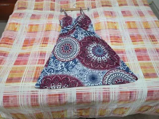 Vestido verano hippy Natura talla M