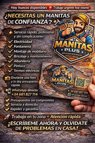 ¿NECESITAS UN MANITAS DE CONFIANZA?