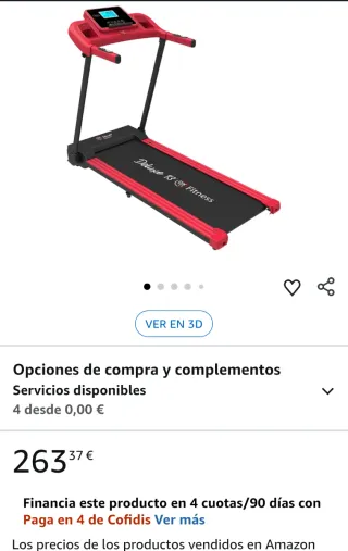 Cinta de Correr Plegable Motor 1500W soporta 150kg