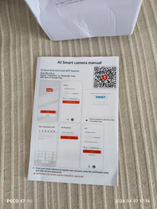 Câmera WiFi Tuya FUERS Branca