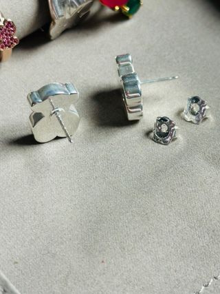 Pendientes Tous Oso XL Plata