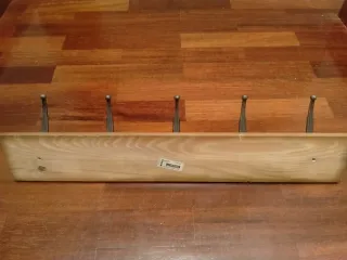 Perchero madera y metal