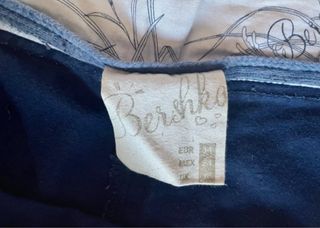 Pantalón culotte flare Bershka azul