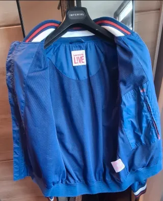 Casaco Impermeável Lacoste Azul