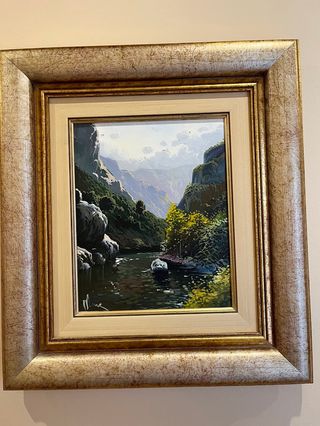 Cuadro paisaje óleo sobre lienzo