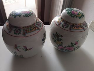 3 Jarrones Porcelana