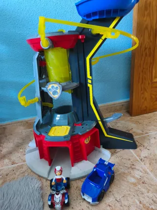 Torre Control Patrulla Canina + Vehículos muñecos