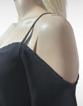 Zara Vestito Nero Spalle Scoperte