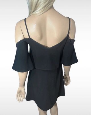 Zara Vestito Nero Spalle Scoperte