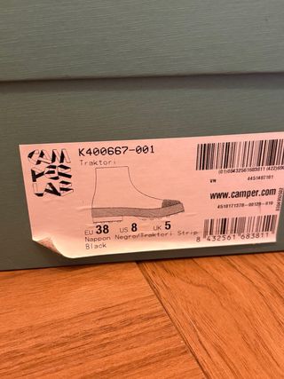 Botas Camper Lab Piel Negras Cremallera