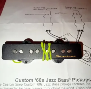 Pastilla Jazz Bass Custom '60s  mástil