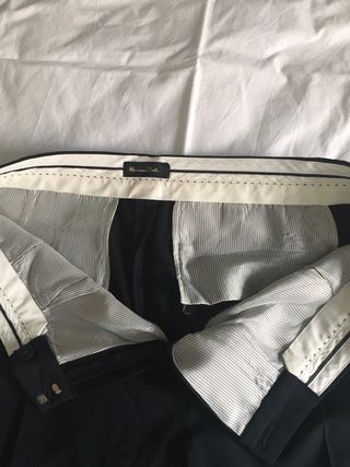 Pantalón azul marino Massimo Dutti  Talla 44