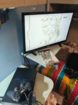 Ps2 Fat con controller e gioco