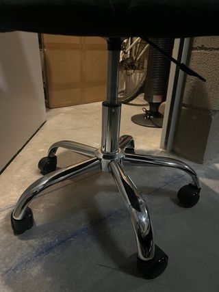 Silla de oficina terciopelo verde nueva