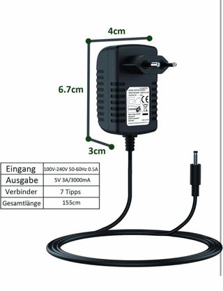 Cargador 5V 3A 15W con 7 Conectores