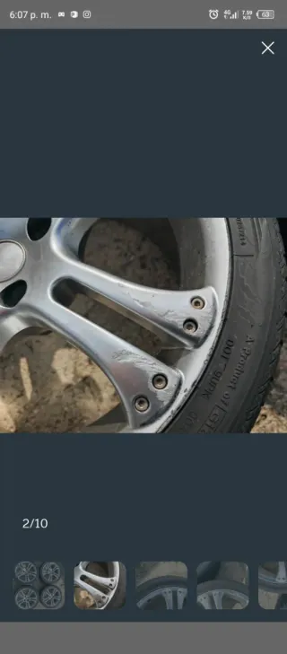 Llantas de aleación plateadas   Llantas 17 pulgada