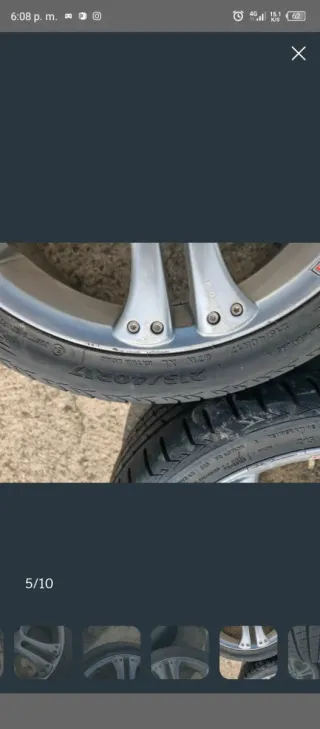Llantas de aleación plateadas   Llantas 17 pulgada