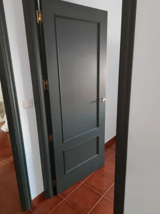 Puertas interiores oscuras