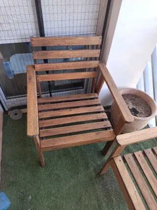 Sillas de exterior de madera Ikea